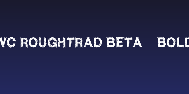 WC ROUGHTRAD BETA    Bold Social Header