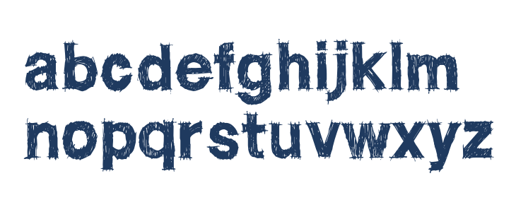 WC ROUGHTRAD BETA    Bold Lowercase