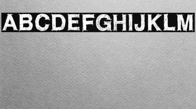 WC ROUGHTRAD Bta Font examples