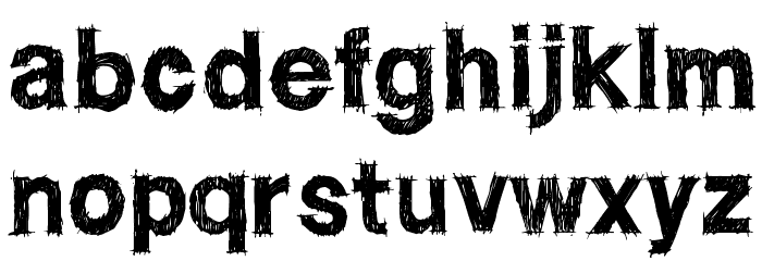 WC ROUGHTRAD Bta Font LOWERCASE