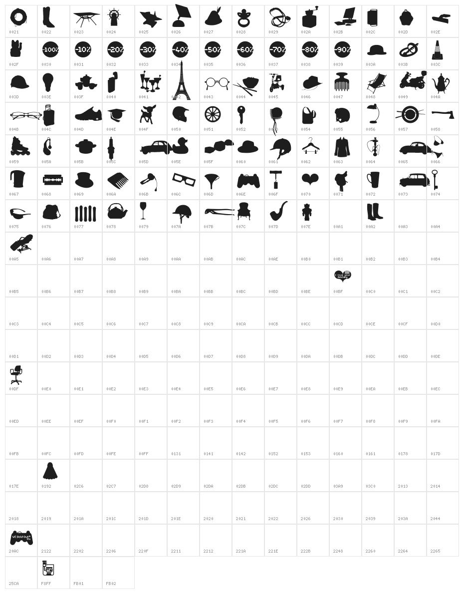 WC Sold Out A Bta Character Map