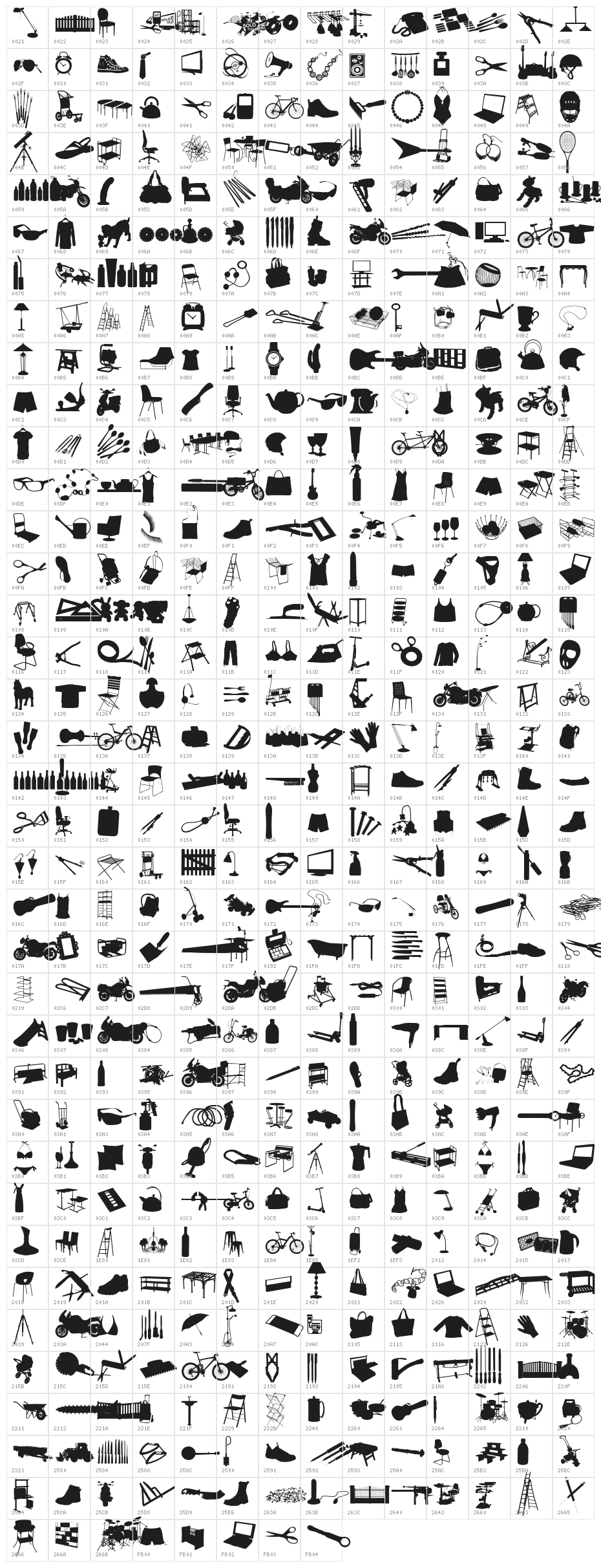WC Sold Out C Bta Character Map