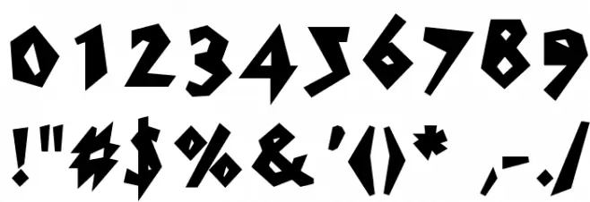 WC Speed Bold Bta Font OTHER CHARS