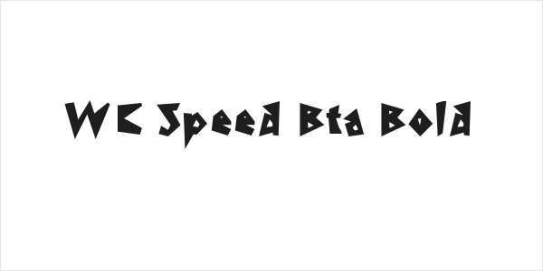 WC Speed Bta Bold Logo