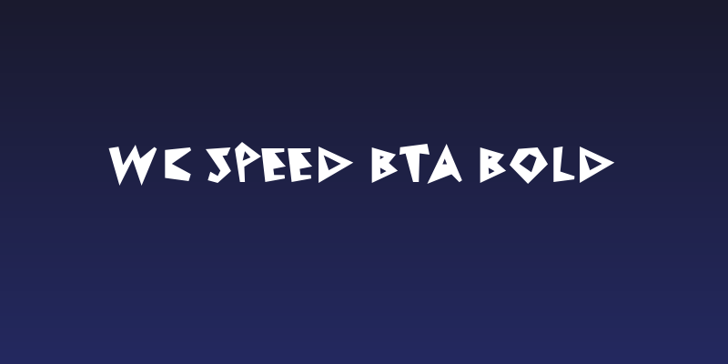 WC Speed Bta Bold Social Header