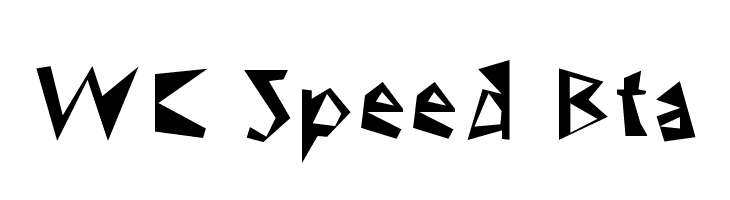 WC Speed Bta  フリーフォントのダウンロード