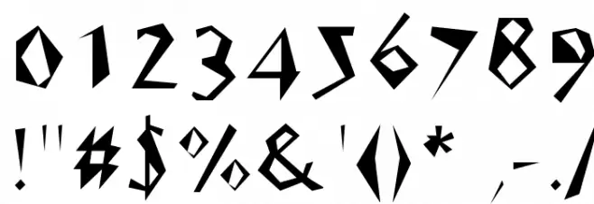 WC Speed Bta Font OTHER CHARS