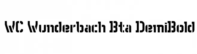 WC Wunderbach Bta DemiBold  baixar fontes gratis