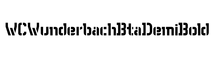 WC Wunderbach Bta  DemiBold  Free Fonts Download