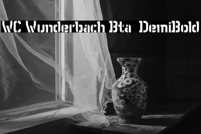 WC Wunderbach Bta  DemiBold Font examples