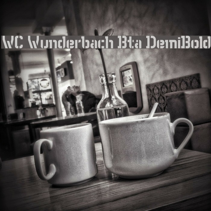 WC Wunderbach Bta DemiBold Font examples