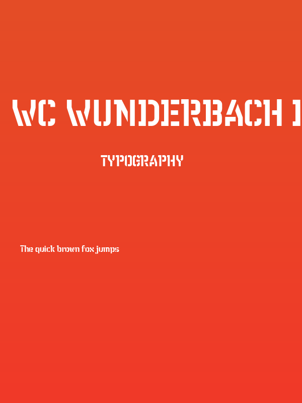 WC Wunderbach Bta DemiBold Poster