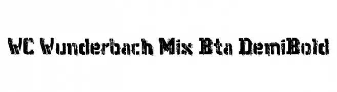 WC Wunderbach Mix Bta DemiBold  Fuentes Gratis Descargar