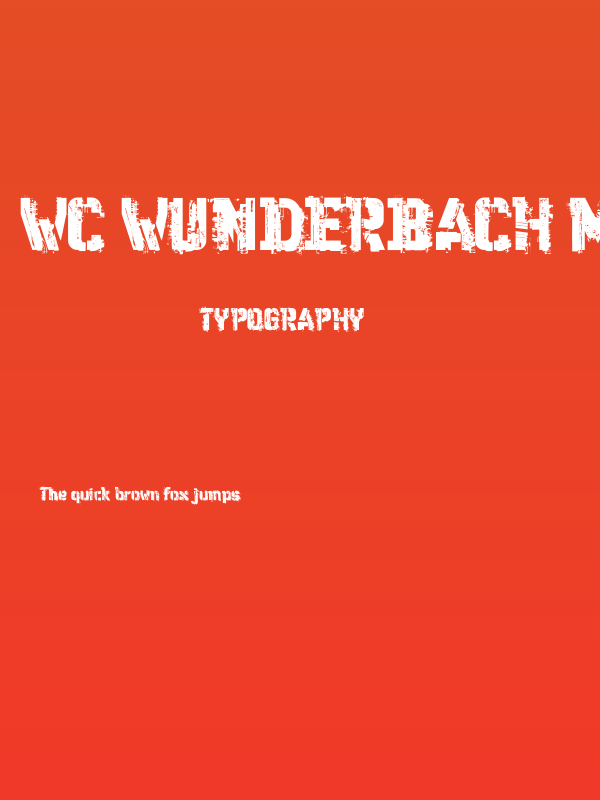 WC Wunderbach Mix Bta DemiBold Poster