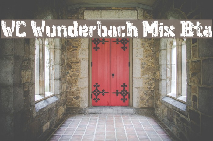 WC Wunderbach Mix Bta Font examples