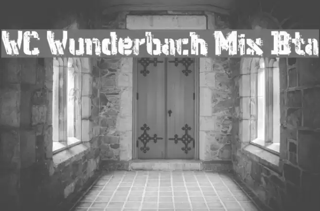 WC Wunderbach Mix Bta Font examples
