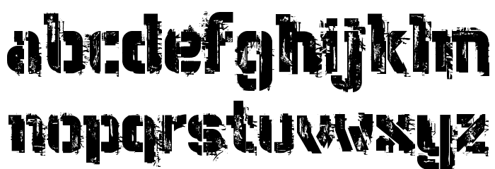 WC Wunderbach Mix Bta Font LOWERCASE