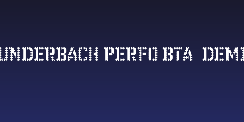 WC Wunderbach Perfo Bta  DemiBold Social Header