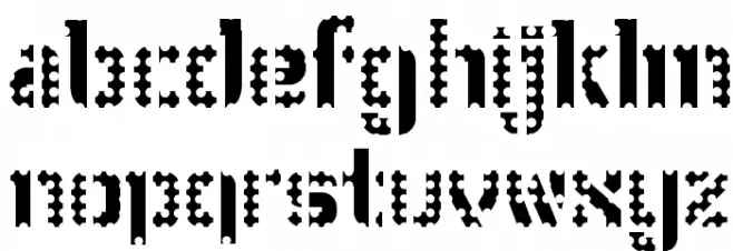 WC Wunderbach Perfo Bta DemiBold Schriftart Kleinbuchstaben