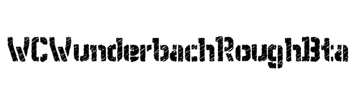 WC Wunderbach Rough Bta  フリーフォントのダウンロード