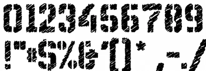 WC Wunderbach Rough Bta Font OTHER CHARS