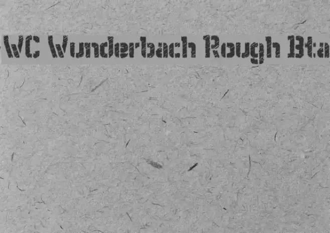 WC Wunderbach Rough Bta Polices examples