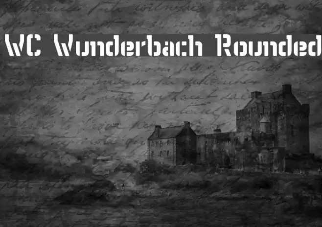 WC Wunderbach Rounded Font examples