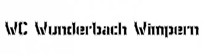 WC Wunderbach Wimpern  baixar fontes gratis
