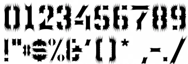 WC Wunderbach Wimpern フォント その他の文字