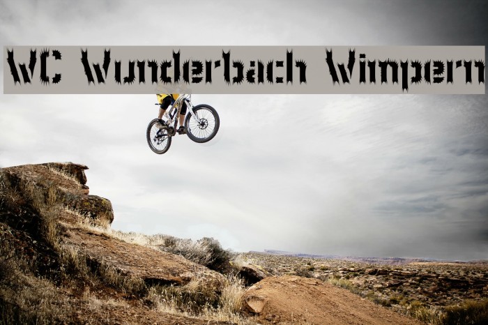 WC Wunderbach Wimpern Font examples