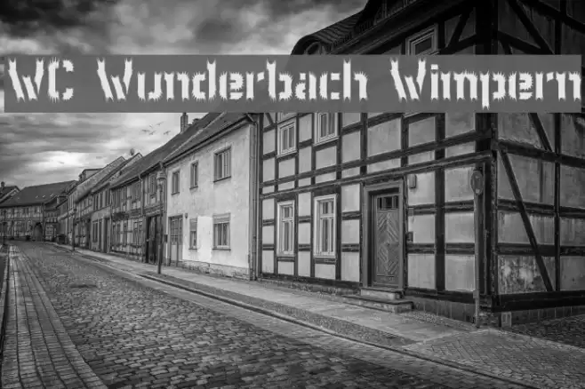WC Wunderbach Wimpern フォント examples