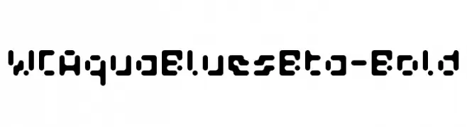 WCAquaBluesBta-Bold  Fuentes Gratis Descargar