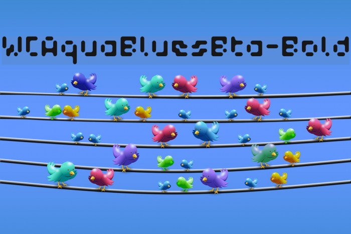 WCAquaBluesBta-Bold Example 3