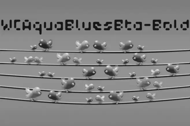 WCAquaBluesBta-Bold Font examples