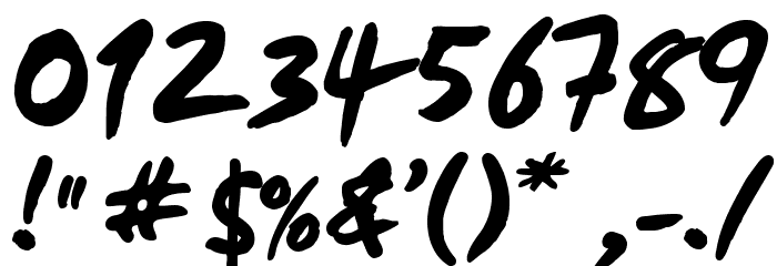 WCManoNegraBta-Bold Font OTHER CHARS