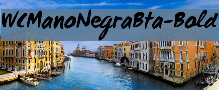 WCManoNegraBta-Bold Font examples