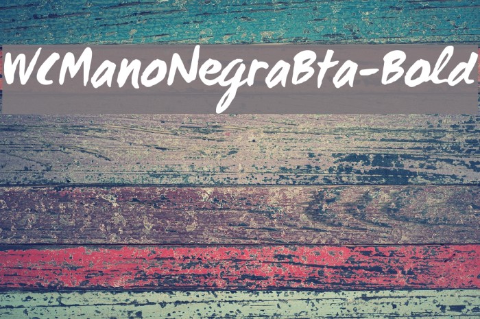 WCManoNegraBta-Bold Font examples