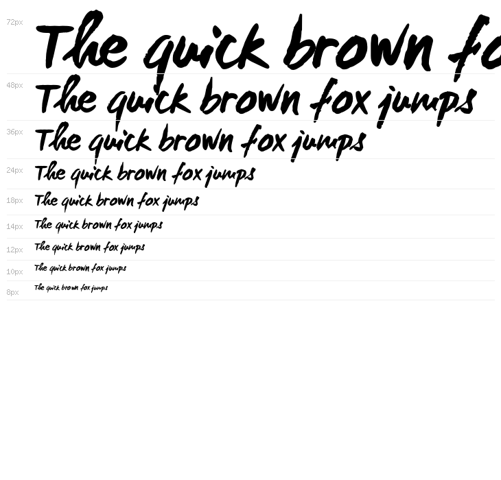 WCManoNegraBta-Bold Waterfall