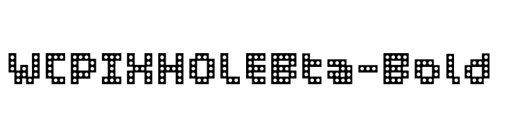 WCPIXHOLEBta-Bold  नि: शुल्क फ़ॉन्ट्स डाउनलोड