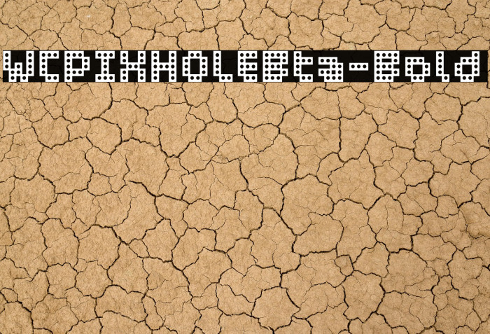 WCPIXHOLEBta-Bold Example 2