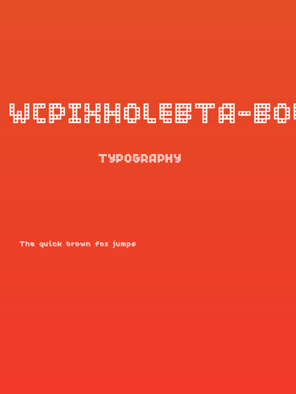 WCPIXHOLEBta-Bold Poster