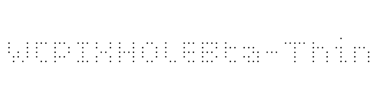 WCPIXHOLEBta-Thin  لخطوط تنزيل