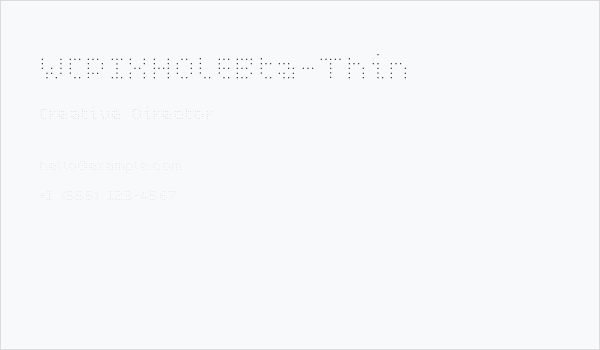WCPIXHOLEBta-Thin Business Card