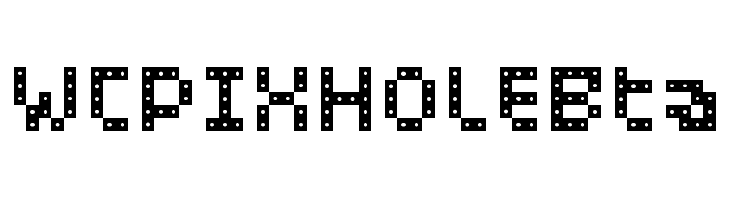 WCPIXHOLEBta Font