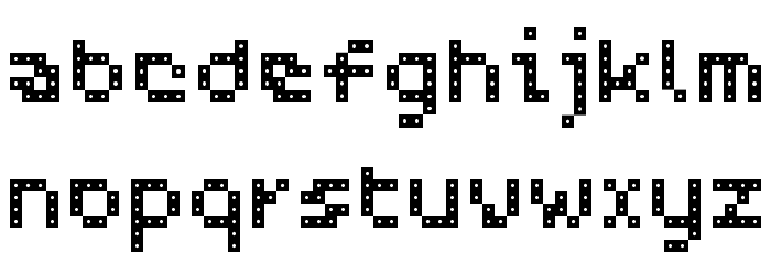WCPIXHOLEBta Font LOWERCASE