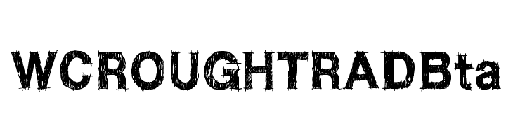 WCROUGHTRADBta  Скачать бесплатные шрифты