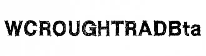 WCROUGHTRADBta  Frei Schriftart Herunterladen
