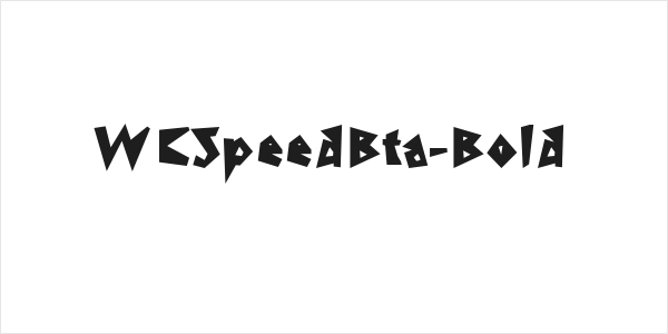WCSpeedBta-Bold Logo