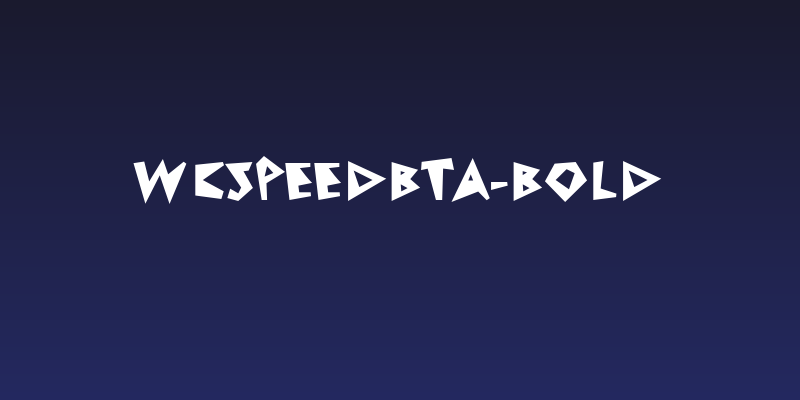 WCSpeedBta-Bold Social Header