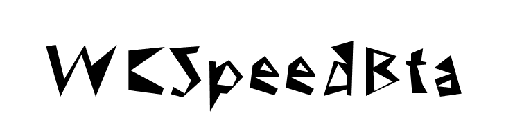 WCSpeedBta  font caratteri gratis